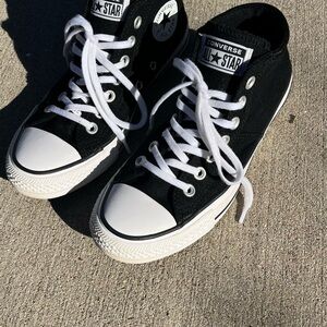 Converse All Stars Black Mid-Top Sneakers-Womens Sz 7.5